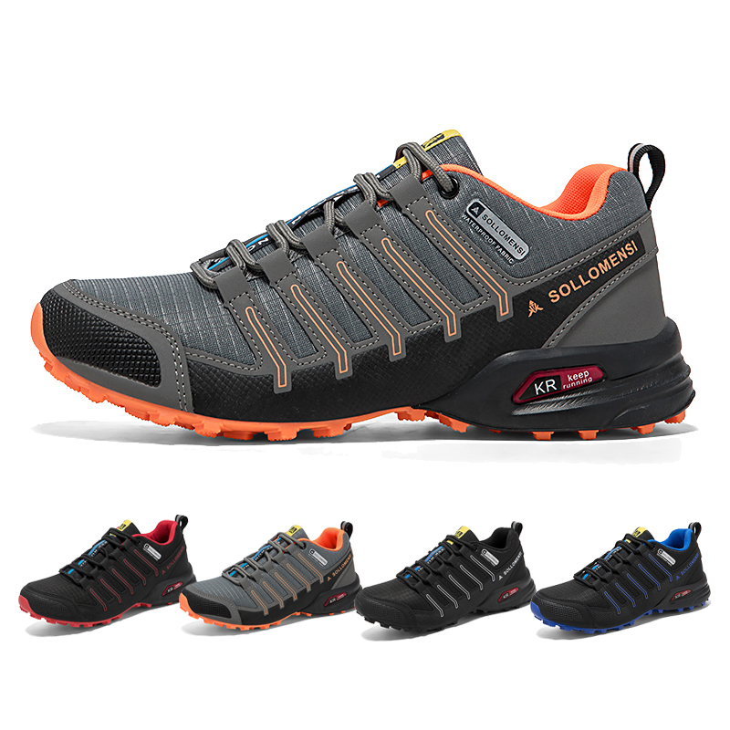 Anti Slip Trail Running Sneakers - Erkek Su Geçirmez Yürüyüş Ayakkabıları Açık