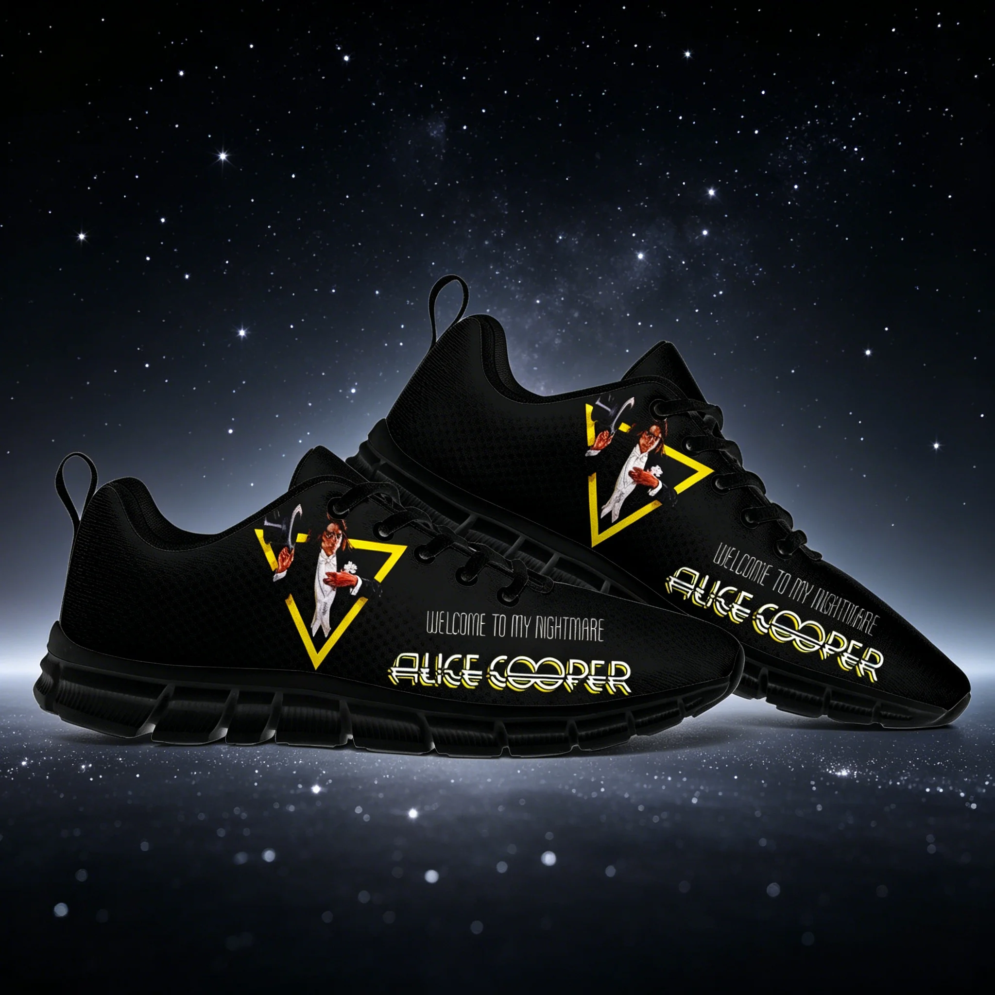 Breathable Mesh Athletic Shoes - Alice Cooper Unisex Atletik Koşu Ayakkabıları