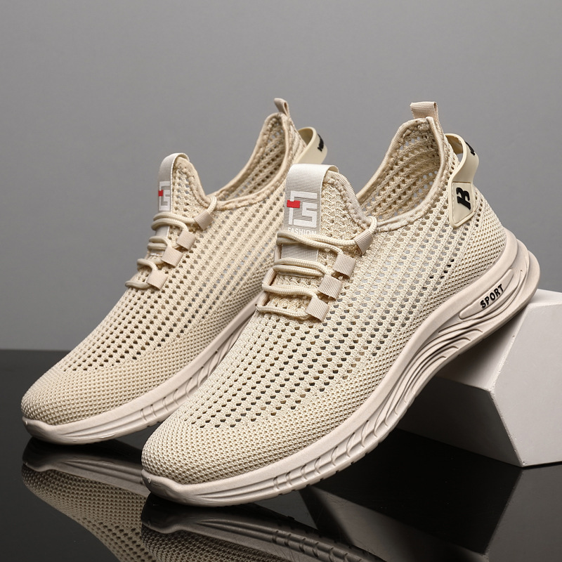 Shock Absorbing Gym Trainers - Hafif Örgü Örme Spor Ayakkabı Erkekler