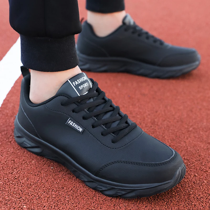 Waterproof Goretex Running Shoes - Erkek Koşu Ayakkabısı Siyah PU Üst