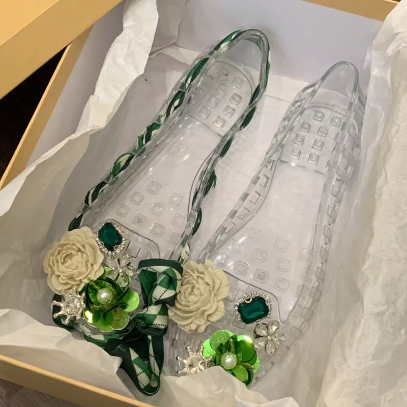 Sandals - Yeni Stil Kare Burunlu Düz Tabanlı