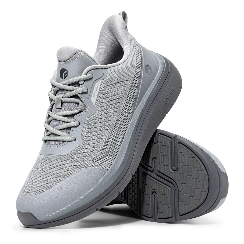 Breathable Mesh Athletic Shoes - Fitville Geniş Kalıp Yürüyüş Ayakkabıları Erkek