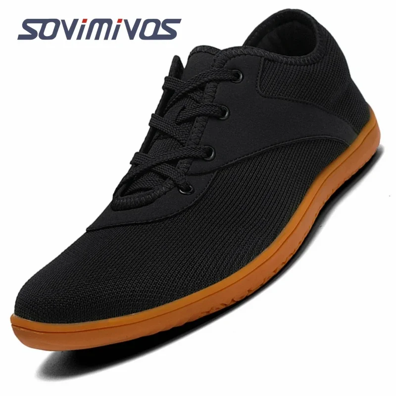 Wide Toe Box Running Sneakers - Erkek yalınayak ayakkabı sıfır damla Minimalist