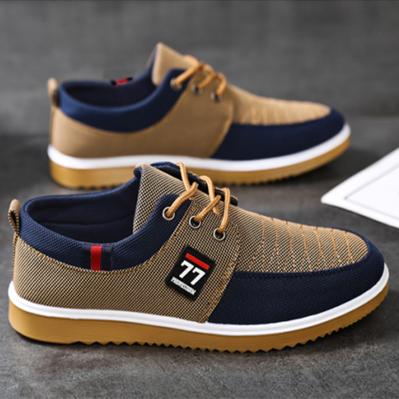 Yeni Moda Trend Erkek Ayakkabı - Knit Fabric Lace Up Sneakers incelemesi ve fiyatı