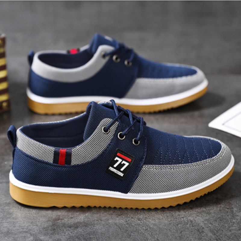 Yeni Moda Trend Erkek Ayakkabı - Knit Fabric Lace Up Sneakers incelemesi ve fiyatı