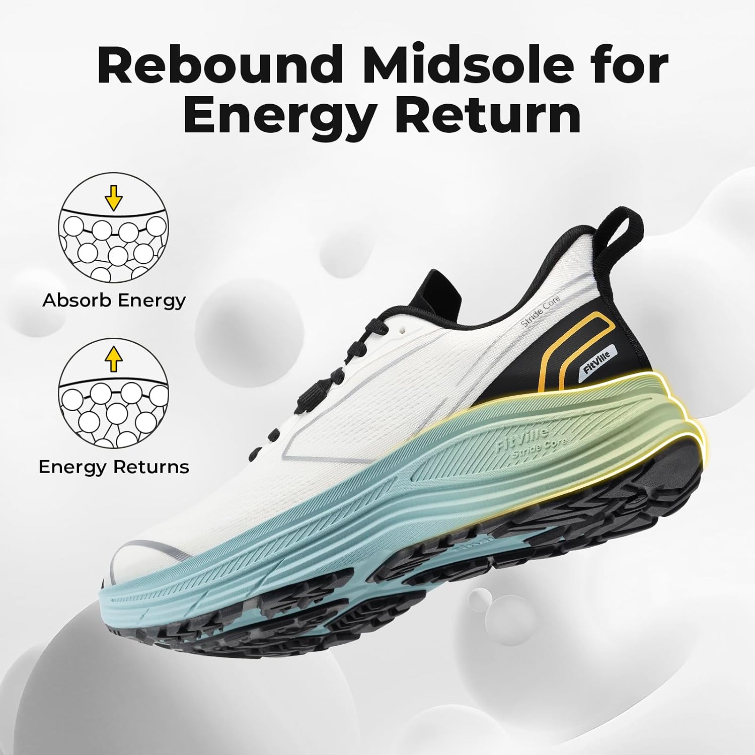 FitVille Erkek Geniş Kalıp Yol - Lightweight Road Running Shoes incelemesi ve fiyatı