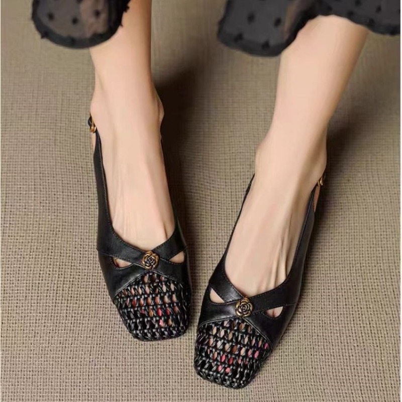Kadın Fransız tarzı kapalı bur - Sandals incelemesi ve fiyatı