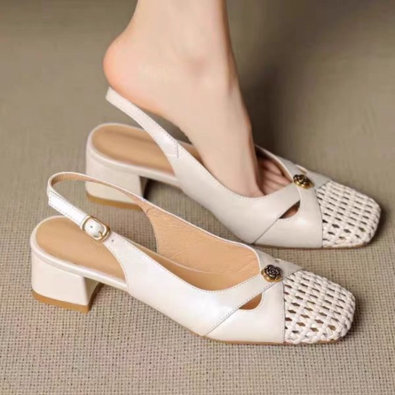 Kadın Fransız tarzı kapalı bur - Sandals incelemesi ve fiyatı