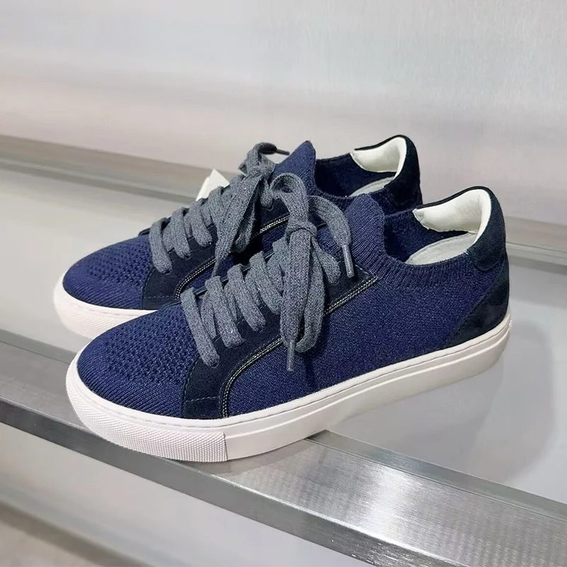 Kadın Örgü Nefes Spor Ayakkabı - Knit Fabric Lace Up Sneakers incelemesi ve fiyatı