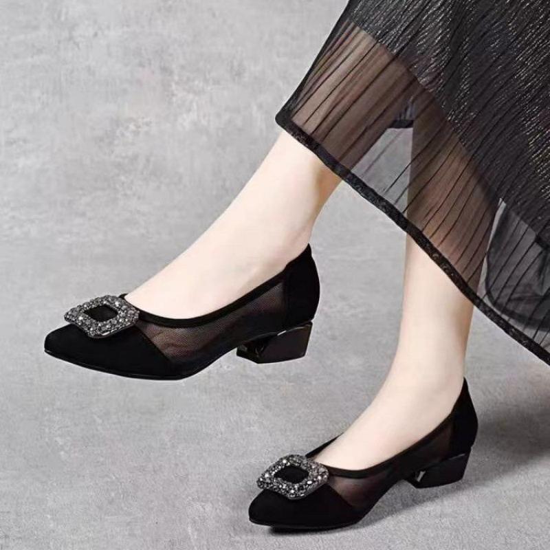 Zarif Sivri Burunlu Fileli Blo - Women'S Shoes incelemesi ve fiyatı