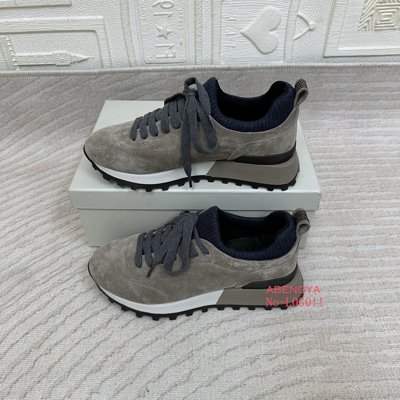 2025 Beyaz Örme Süet Düz Loafe - Knit Fabric Lace Up Sneakers incelemesi ve fiyatı